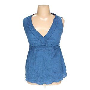 FADED GLORY SLEEVELESS BLOUSE BLUE